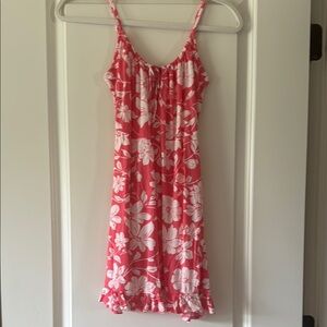 Billabong Pink and White Floral Mini Dress